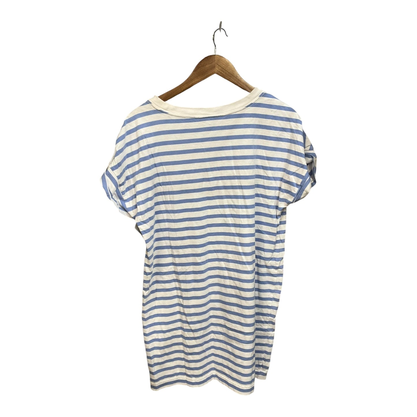 Tunic Short Sleeve By Gap In Striped Pattern, Size: M