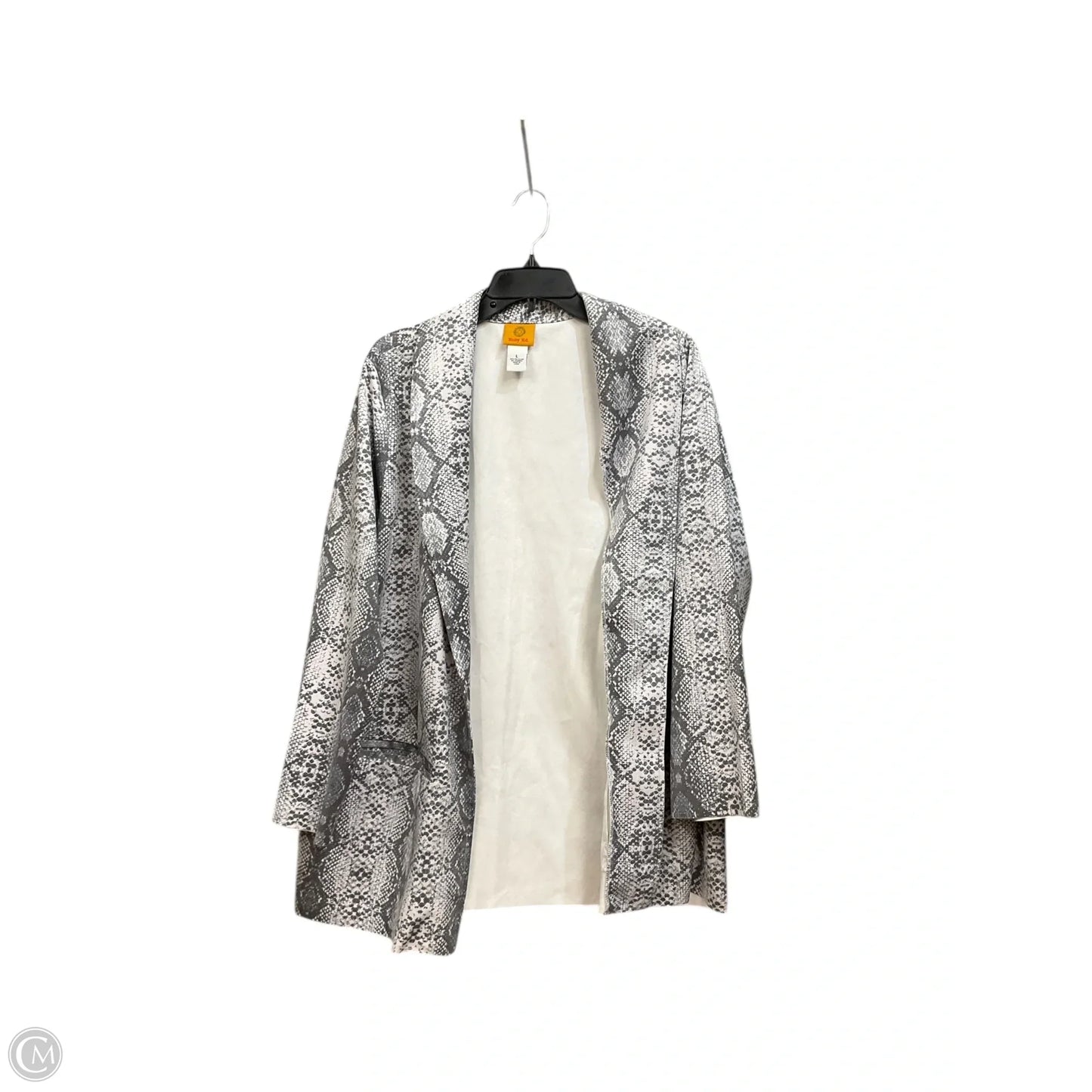Blazer By Ruby Rd In Snakeskin Print, Size: L