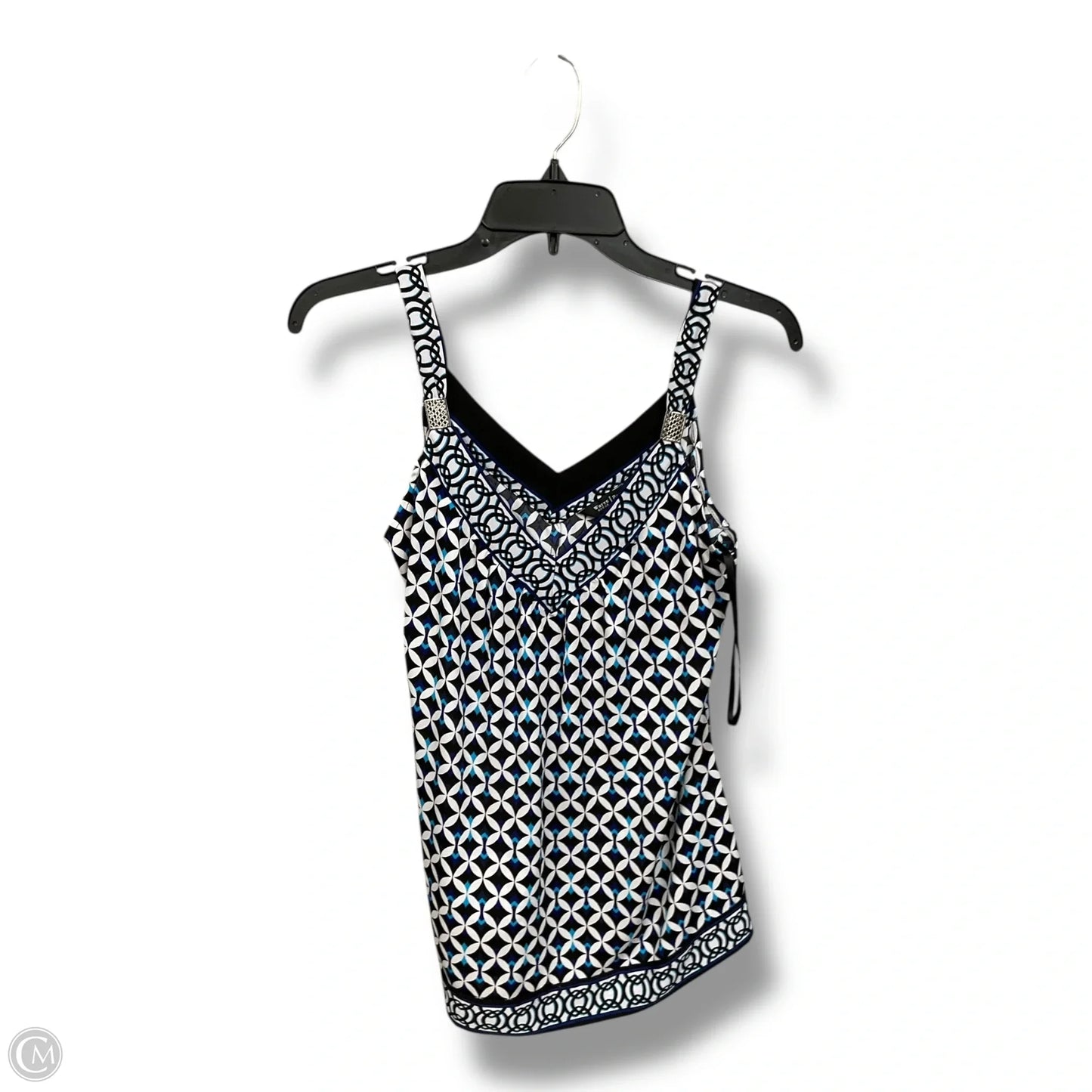 Top Sleeveless By White House Black Market In Geometric Pattern, Size: Xs