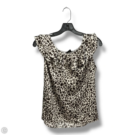 Top Sleeveless By Ann Taylor In Animal Print, Size: S