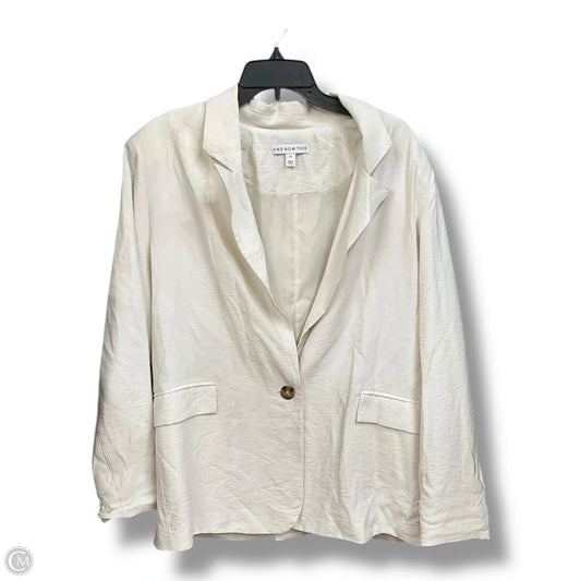 Blazer By Clothes Mentor In Camouflage Print, Size: 1x