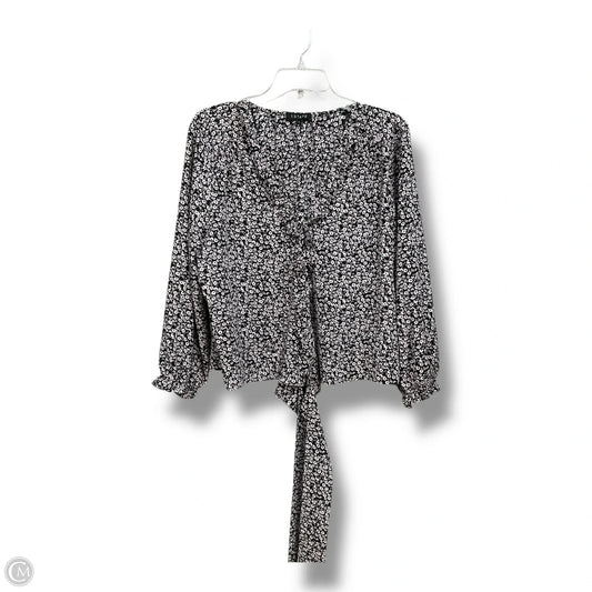 Blouse Long Sleeve By 1.state In Floral Print, Size: L