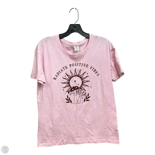 Top Short Sleeve Basic By Clothes Mentor In Pink, Size: Xs