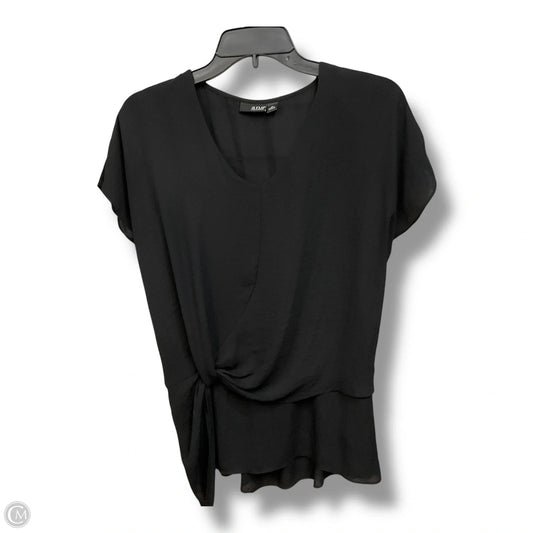 Top Short Sleeve By Ana In Black, Size: Xxl