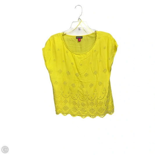 Top Sleeveless By Vince Camuto In Yellow, Size: M