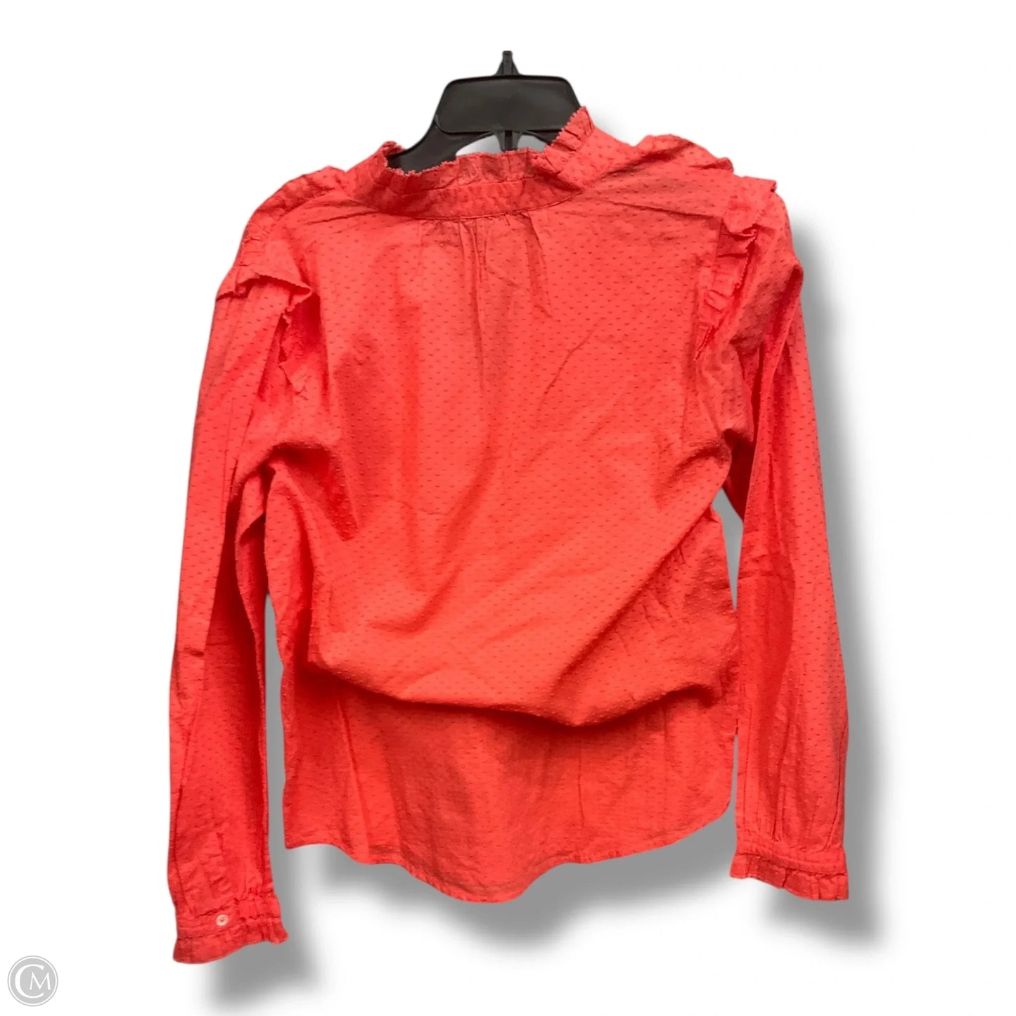 Top Long Sleeve By J. Crew In Coral, Size: Xl
