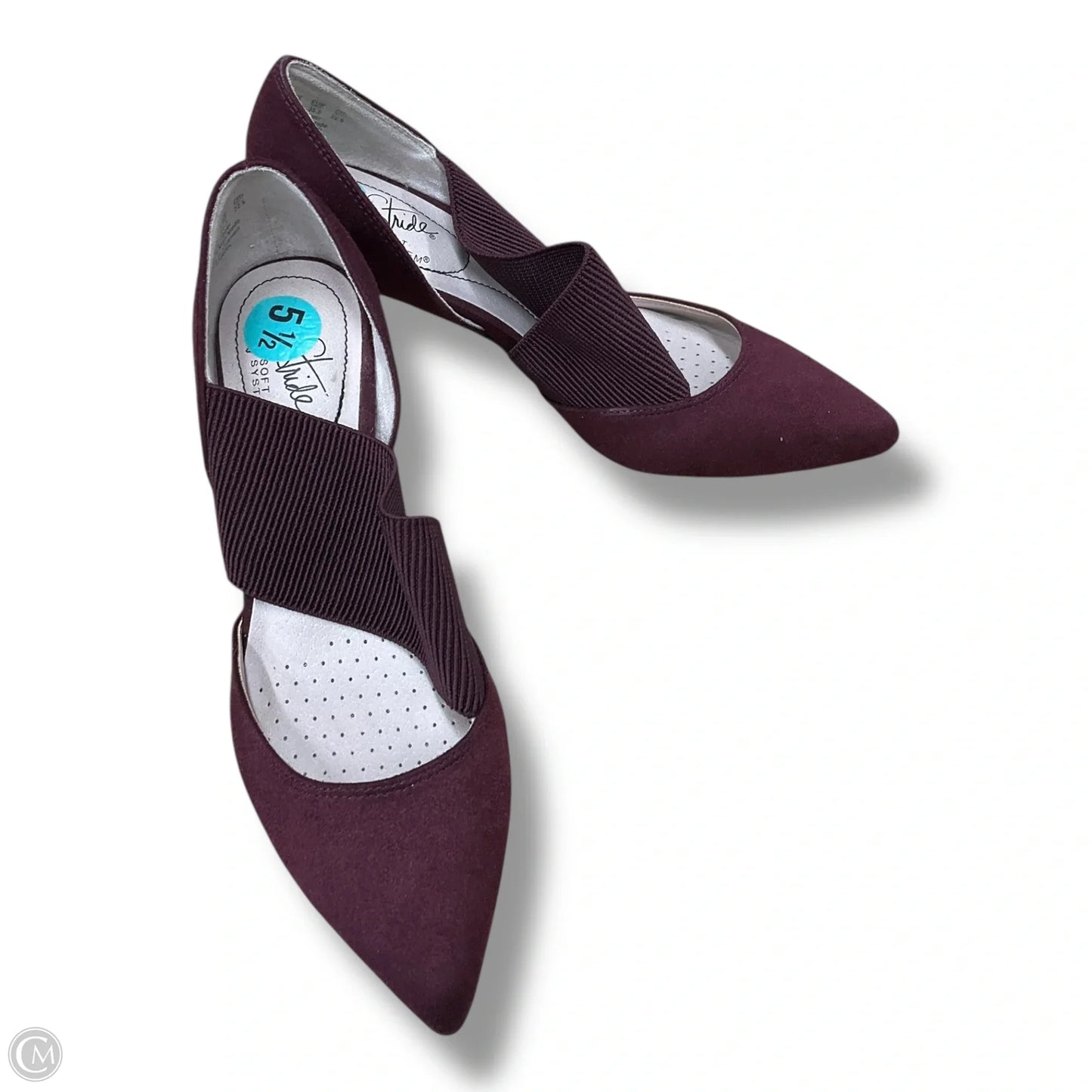 Shoes Heels Platform By Life Stride In Maroon, Size: 5.5