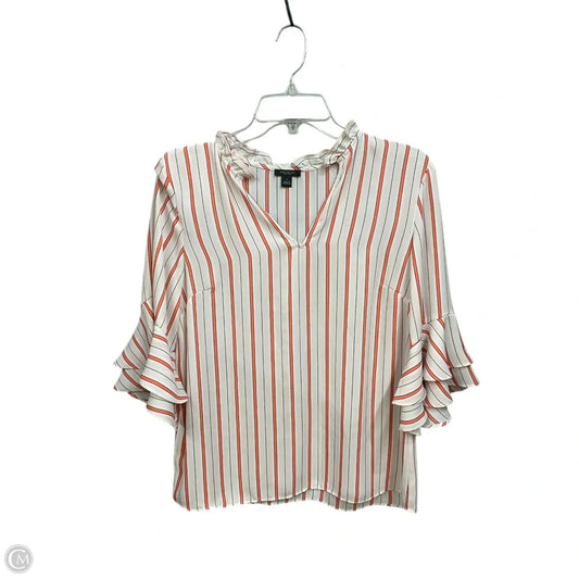 Blouse 3/4 Sleeve By Ann Taylor In Striped Pattern, Size: S
