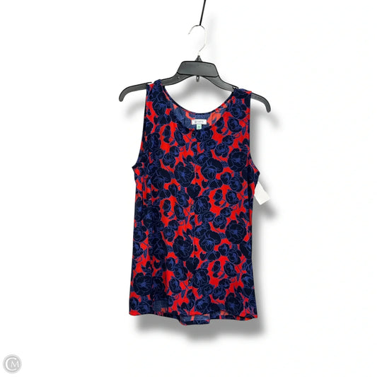 Top Sleeveless By Susina In Floral Print, Size: Xs