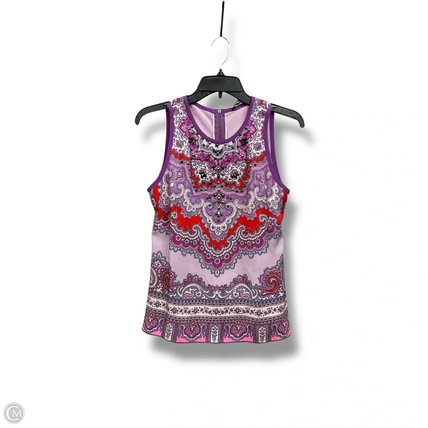 Top Sleeveless By Nanette Lepore In Paisley Print, Size: Xs