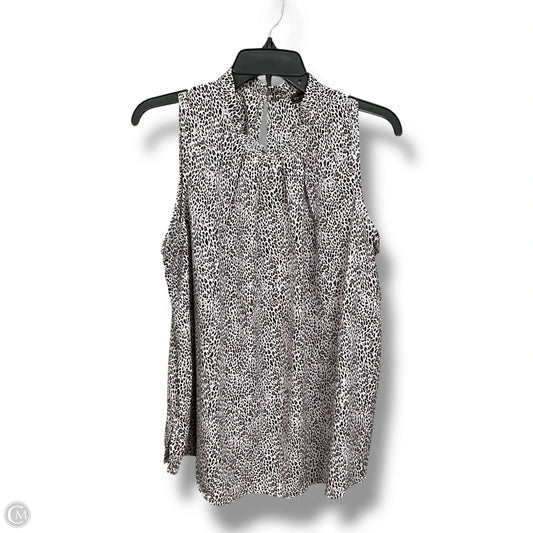 Top Sleeveless By Vince Camuto In Animal Print, Size: 1x