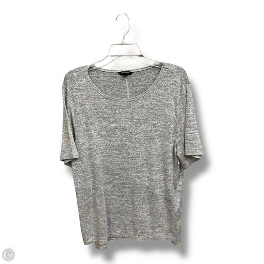 Top Short Sleeve By Banana Republic In Grey, Size: L