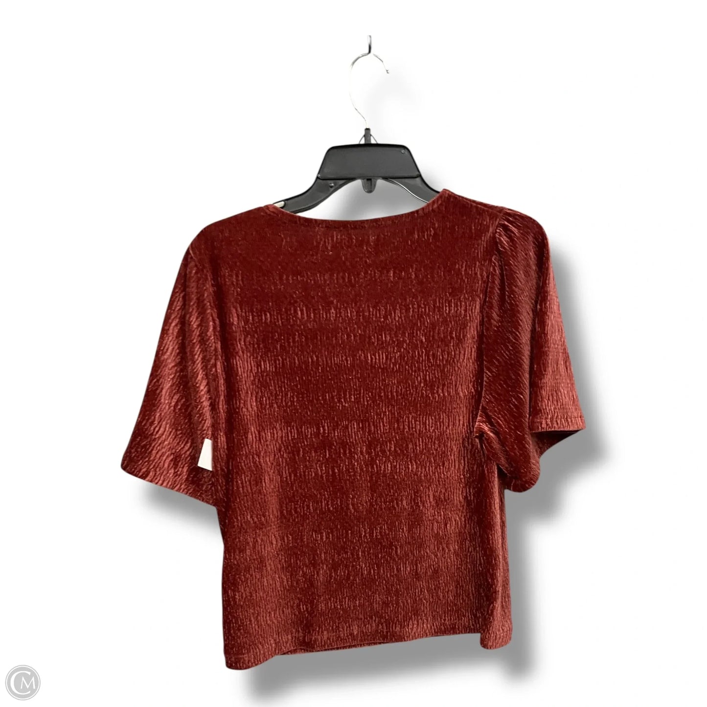 Top Short Sleeve By Madewell In Maroon, Size: S