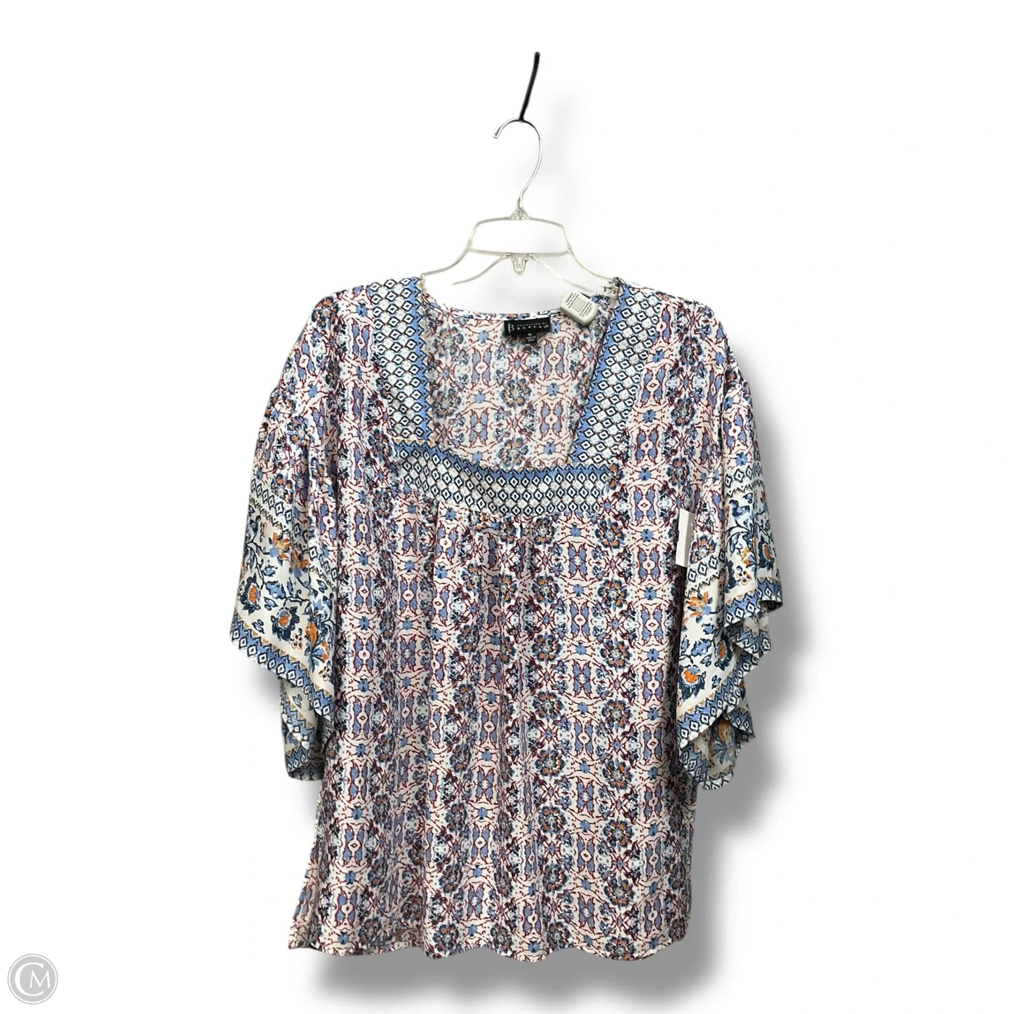 Top Short Sleeve By Bobeau In Multi-colored, Size: Xl