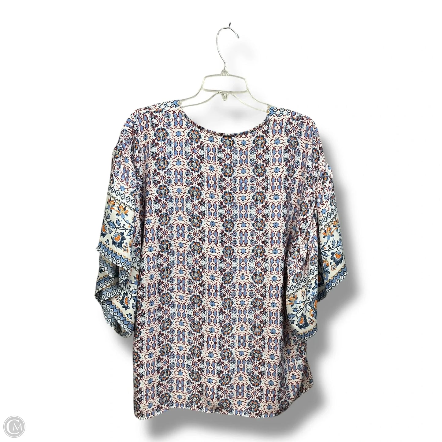 Top Short Sleeve By Bobeau In Multi-colored, Size: Xl