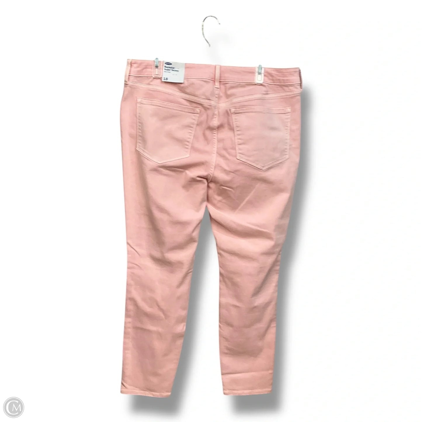 Jeans Skinny By Old Navy In Pink Denim, Size: 18