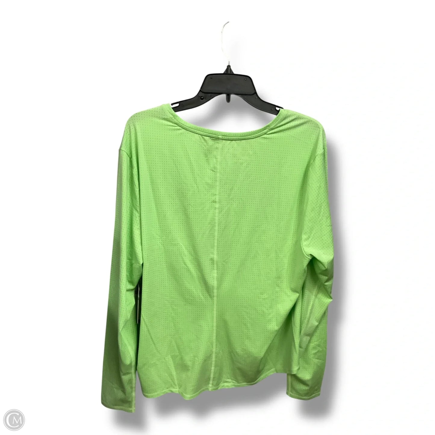Athletic Top Long Sleeve Crewneck By Clothes Mentor In Green, Size: Xxl