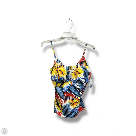 Swimsuit By Clothes Mentor In Tropical Print, Size: L