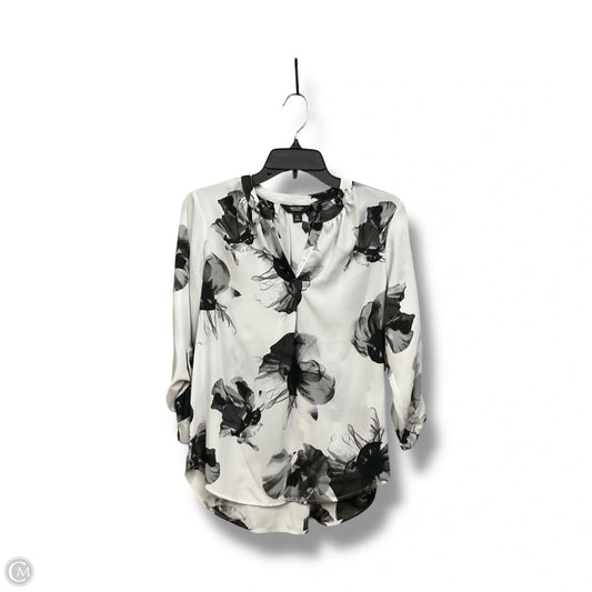 Blouse Long Sleeve By Simply Vera In Floral Print, Size: Xs