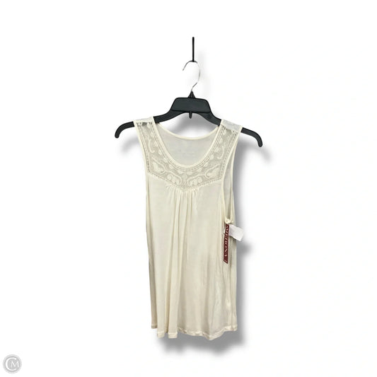 Top Sleeveless By Merona In Cream, Size: S