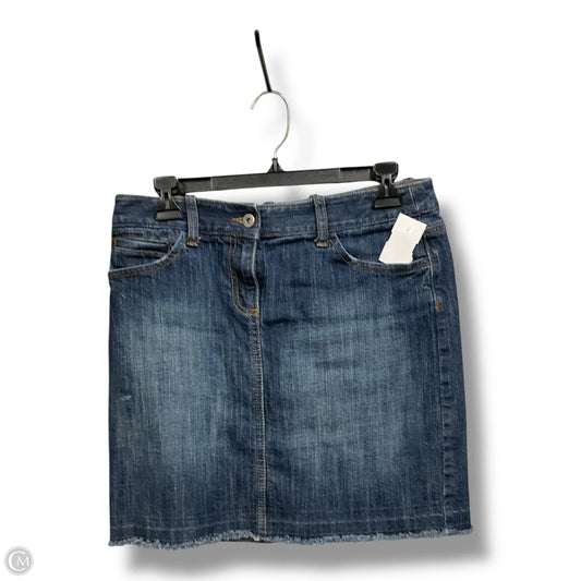 Skirt Mini & Short By Loft In Blue Denim, Size: Xs