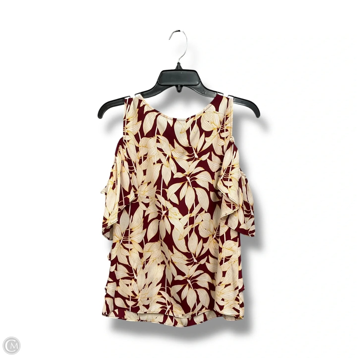 Top Sleeveless By Worthington In Tropical Print, Size: Xs