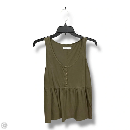 Top Sleeveless By Sonoma In Green, Size: S