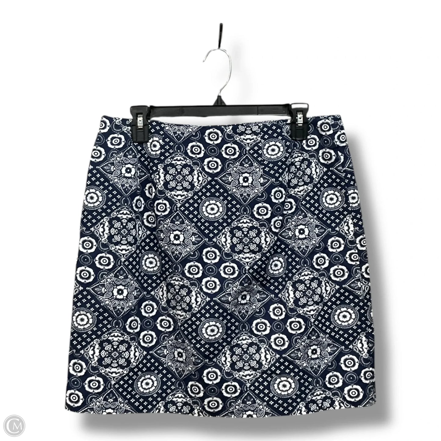 Skirt Mini & Short By Talbots In Blue & White, Size: M