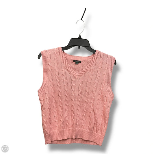 Vest Sweater By Wild Fable In Pink, Size: L