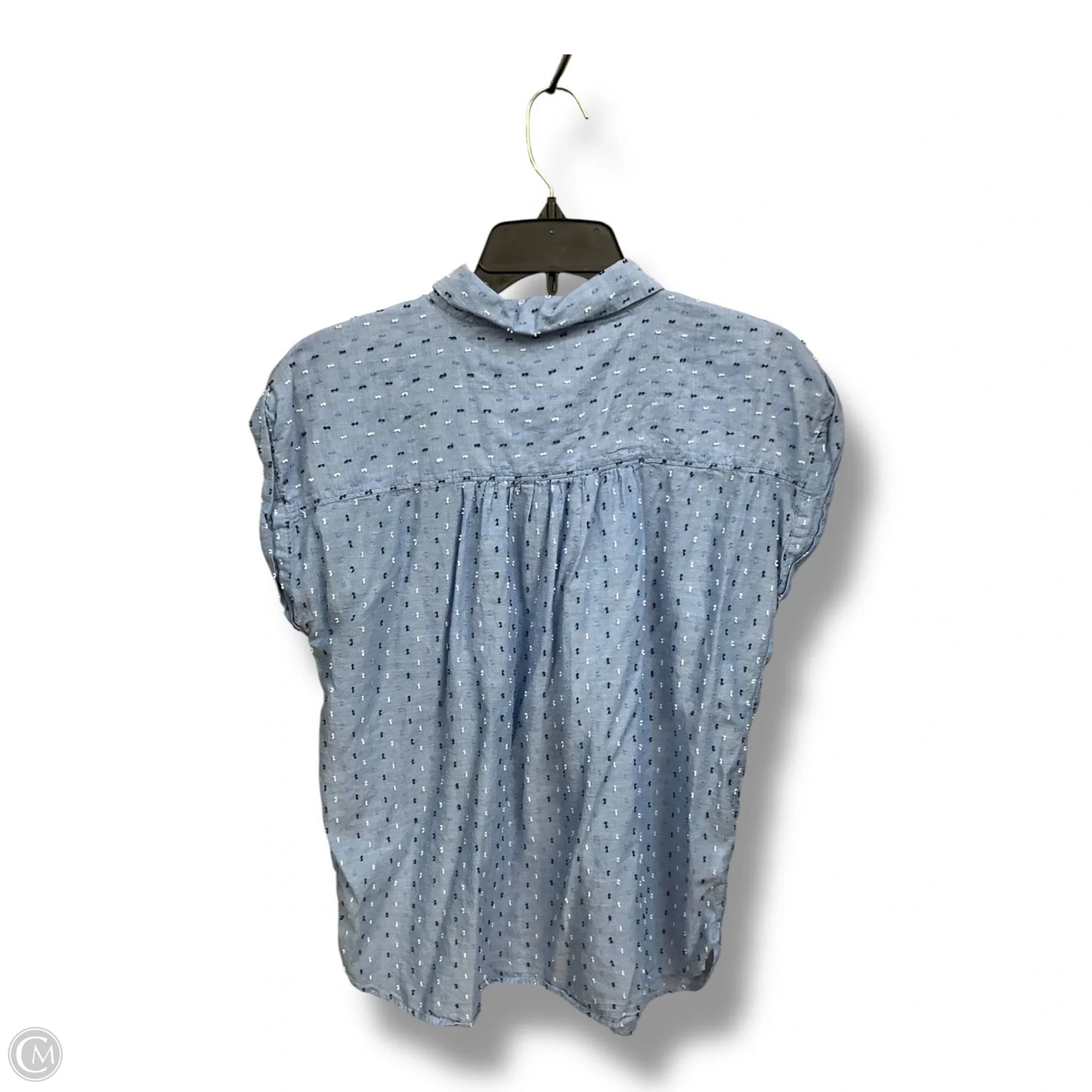 Blouse Sleeveless By Loft In Blue, Size: M