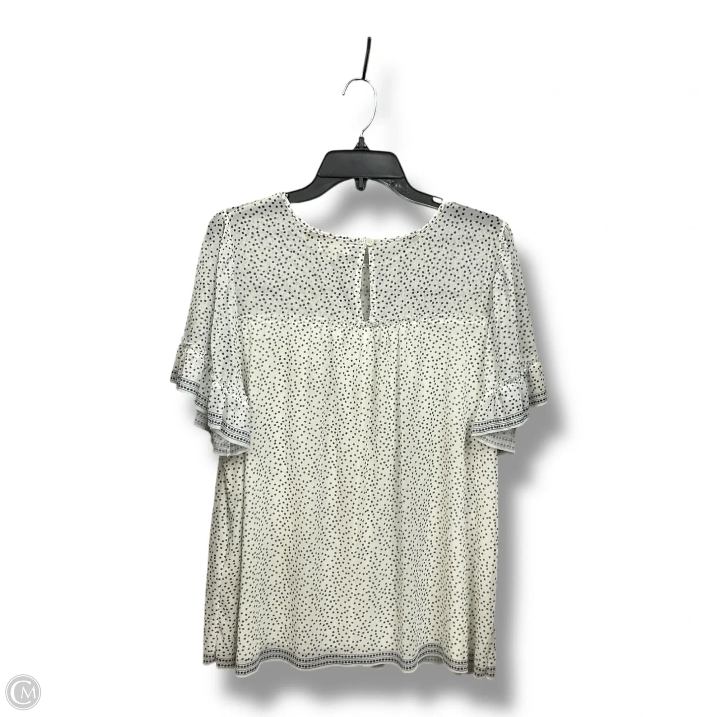 Top Short Sleeve By Max Studio In Polkadot Pattern, Size: Xl