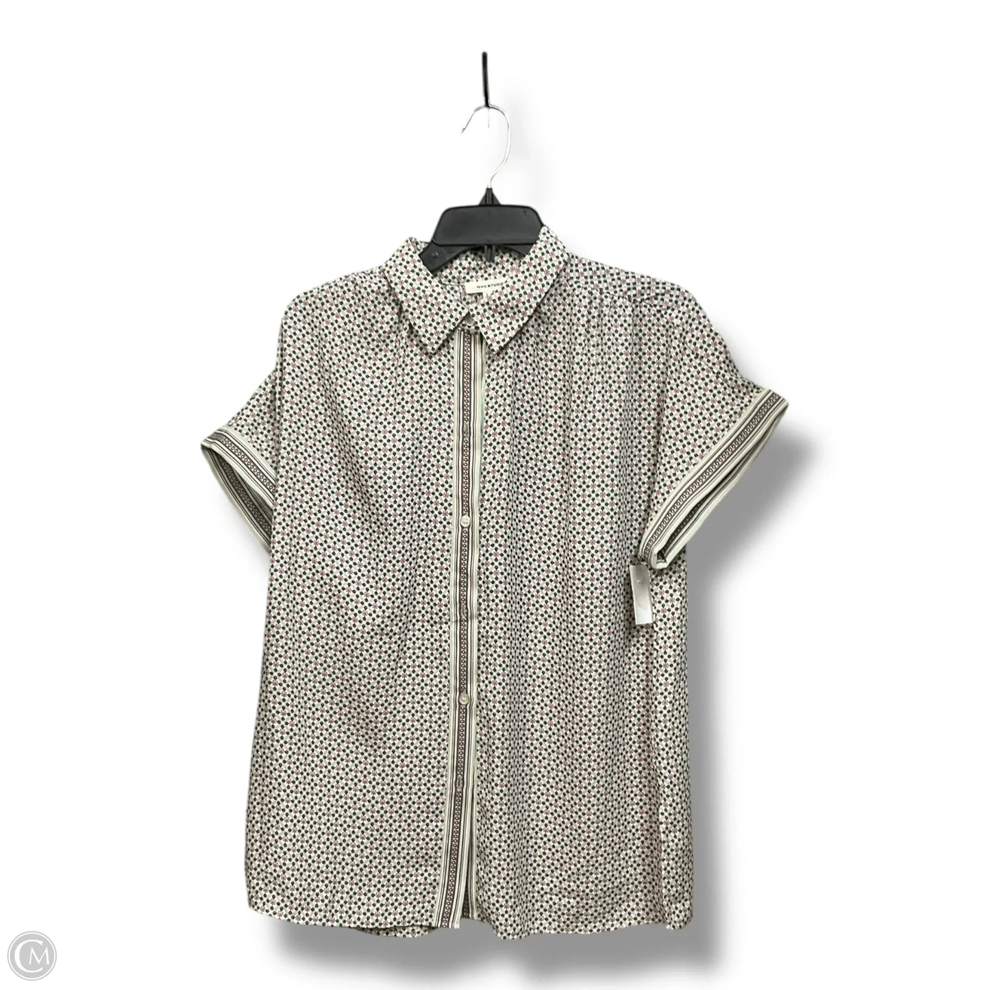 Blouse Short Sleeve By Max Studio In Multi-colored, Size: L