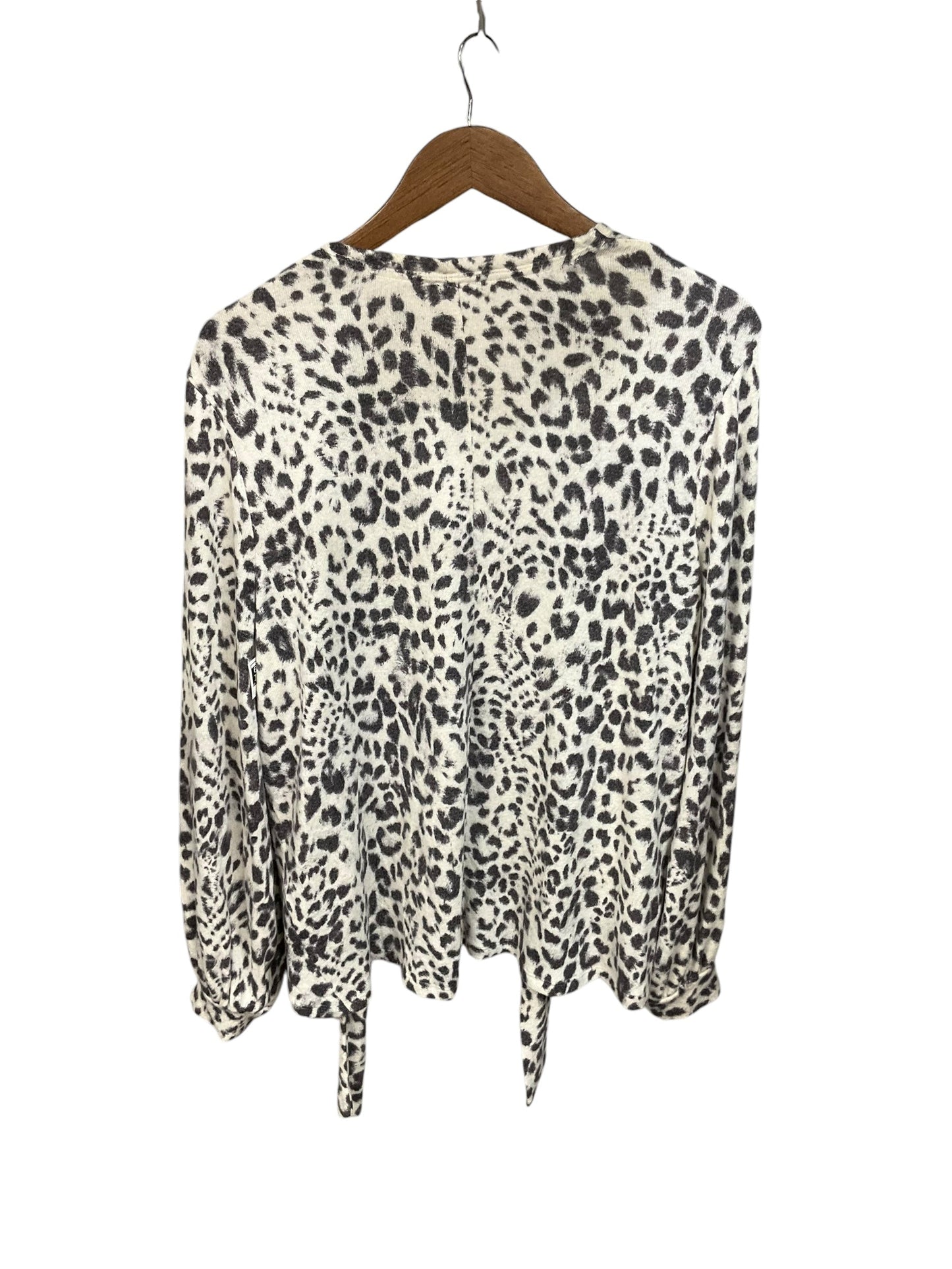 Cardigan By Chicos In Animal Print, Size: M