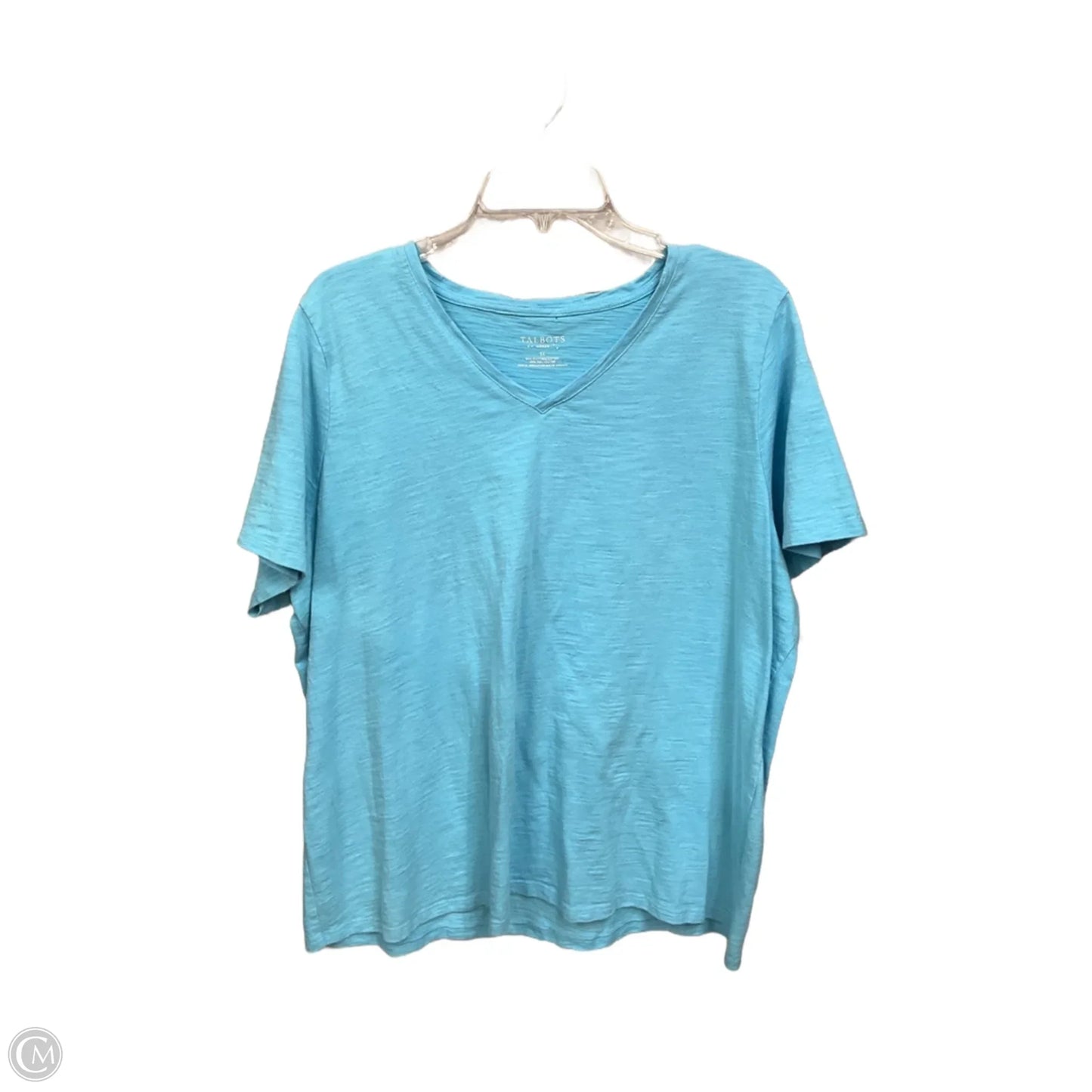 Top Short Sleeve By Talbots In Blue, Size: 2x