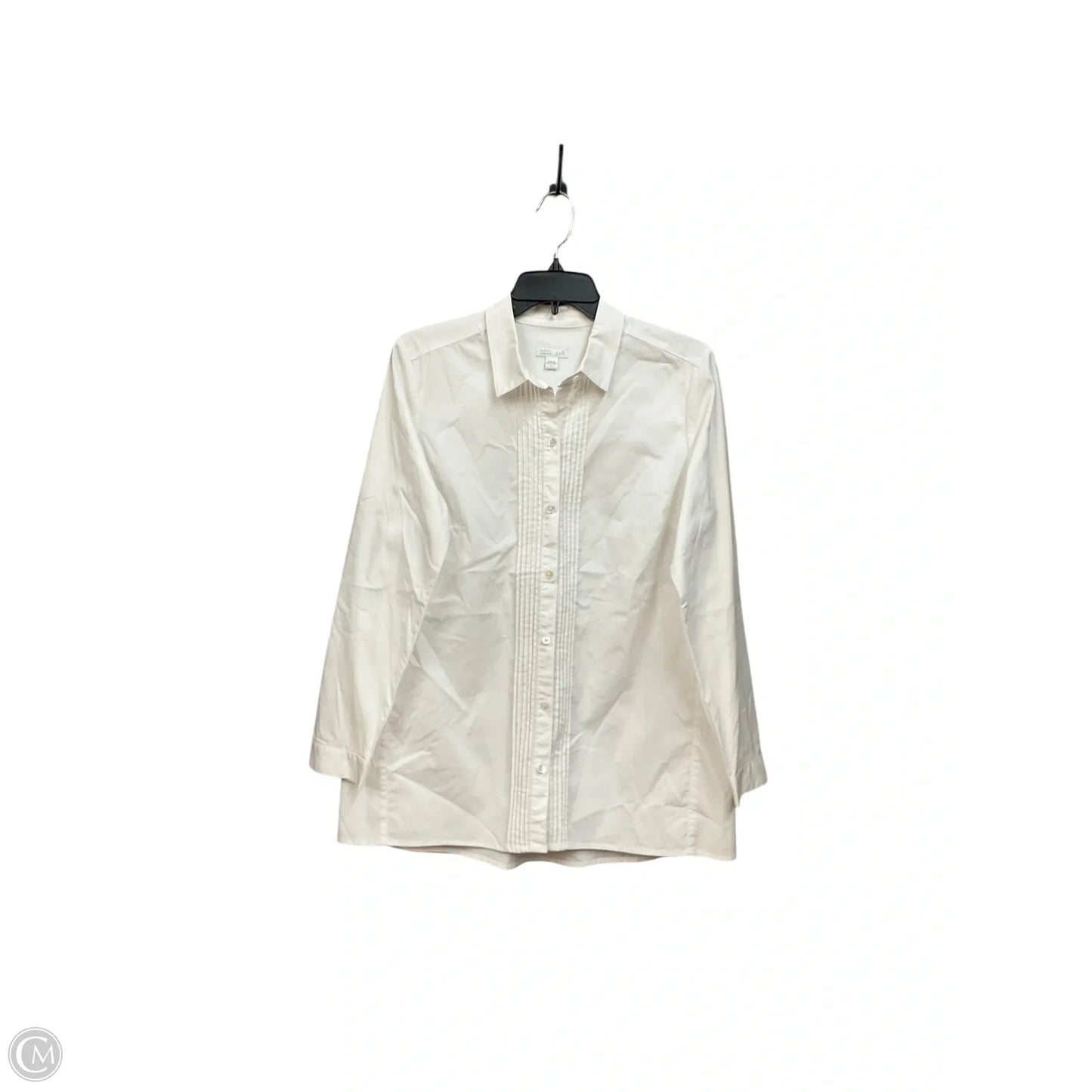 Blouse Long Sleeve By J. Jill In White, Size: S