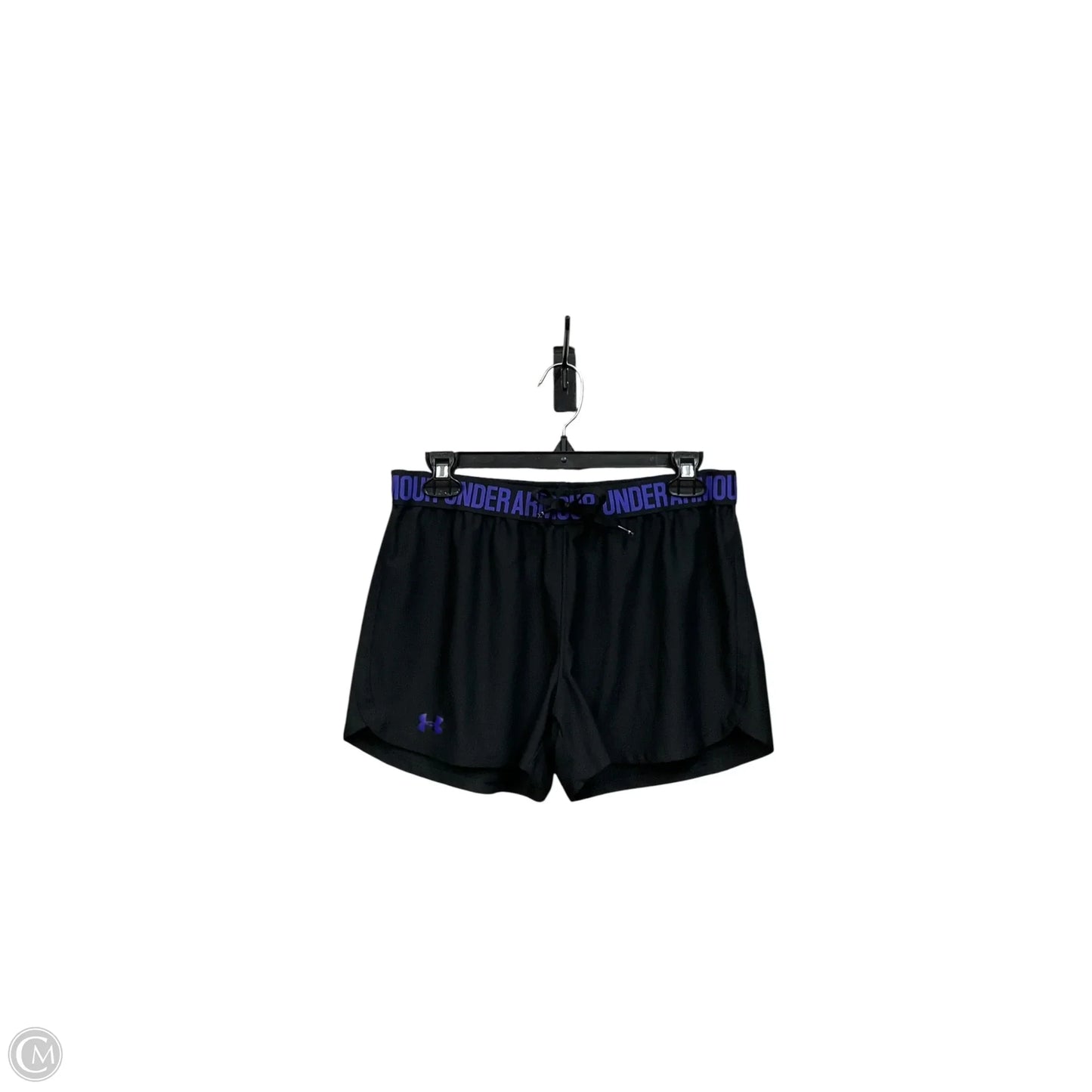 Athletic Shorts By Under Armour In Black & Purple, Size: M