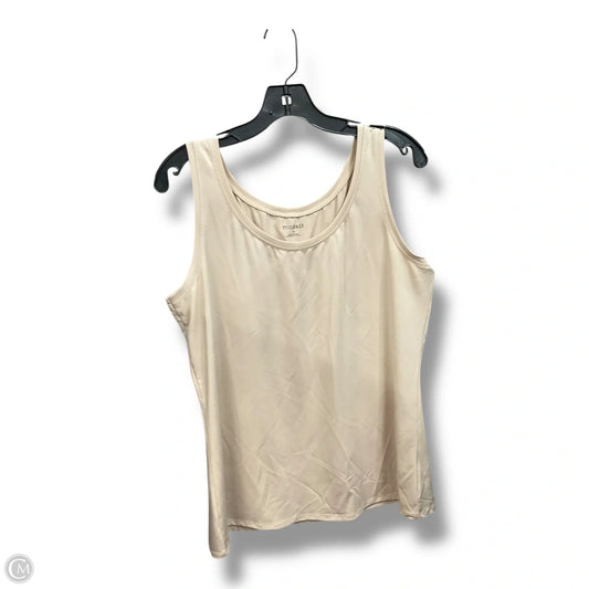 Top Sleeveless By Roz And Ali In Beige, Size: Xl