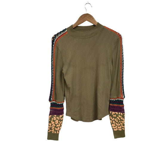 Top Long Sleeve By Free People In Green, Size: L