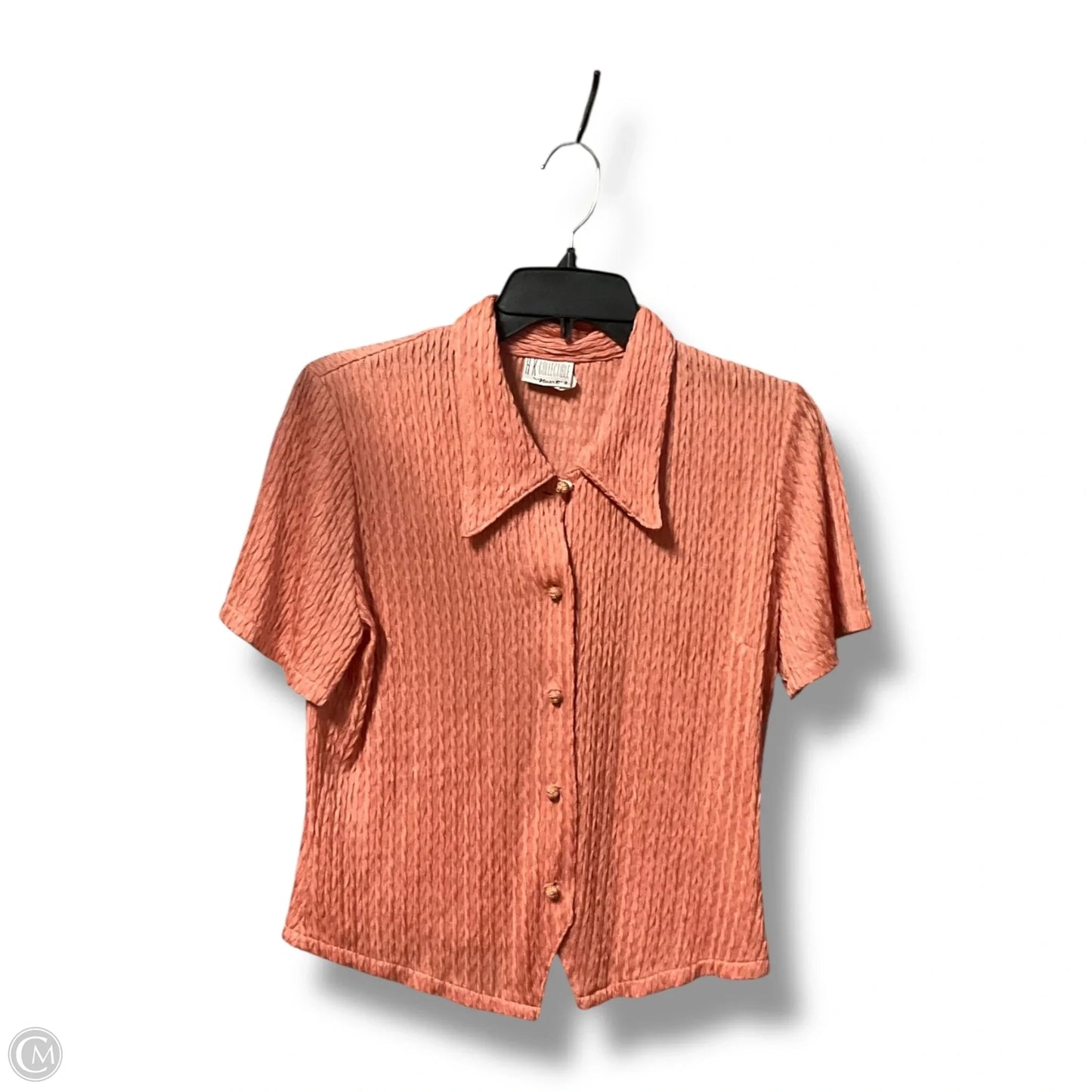 Blouse Short Sleeve By Clothes Mentor In Pink, Size: S