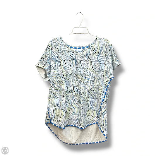 Top Short Sleeve By Chicos In Multi-colored, Size: L