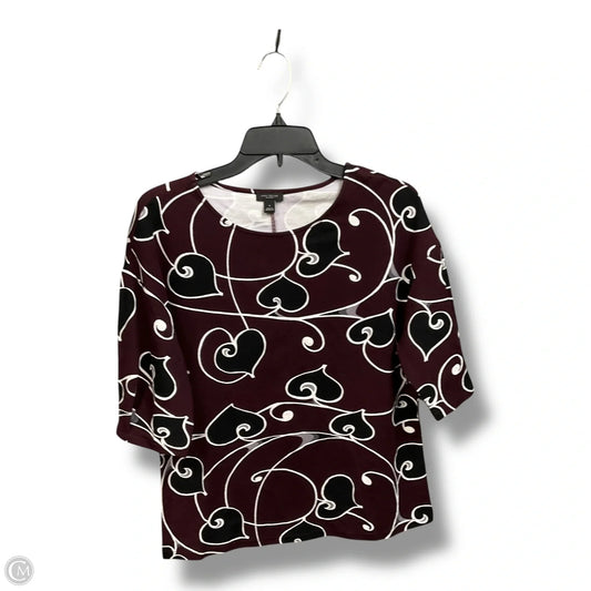 Top Short Sleeve By Ann Taylor In Multi-colored, Size: M