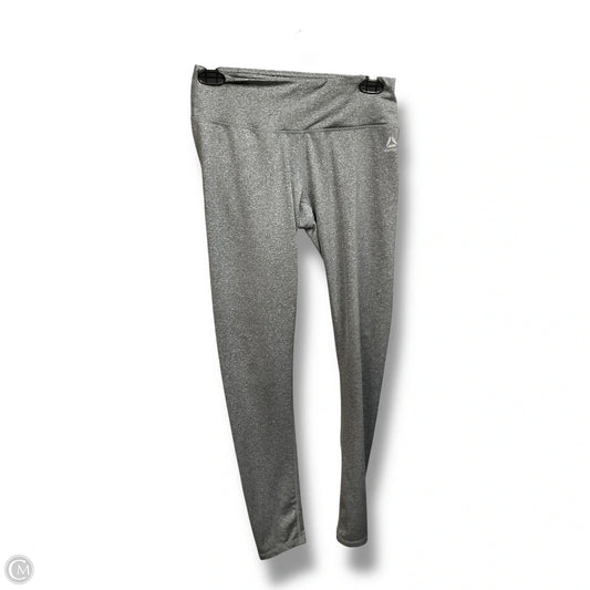 Athletic Leggings By Reebok In Grey, Size: S