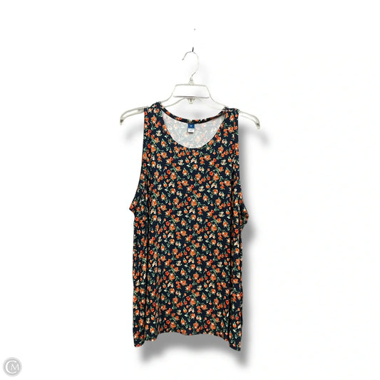 Top Sleeveless By Old Navy In Floral Print, Size: Xl