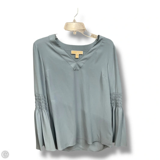 Top Long Sleeve By Michael By Michael Kors In Blue, Size: S