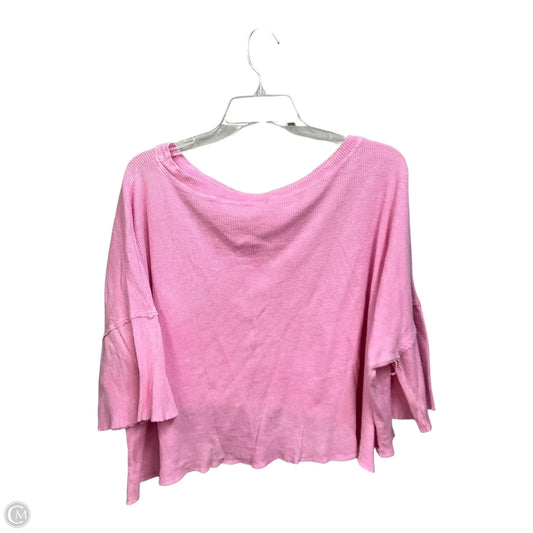 Top Short Sleeve By Altard State In Pink, Size: M