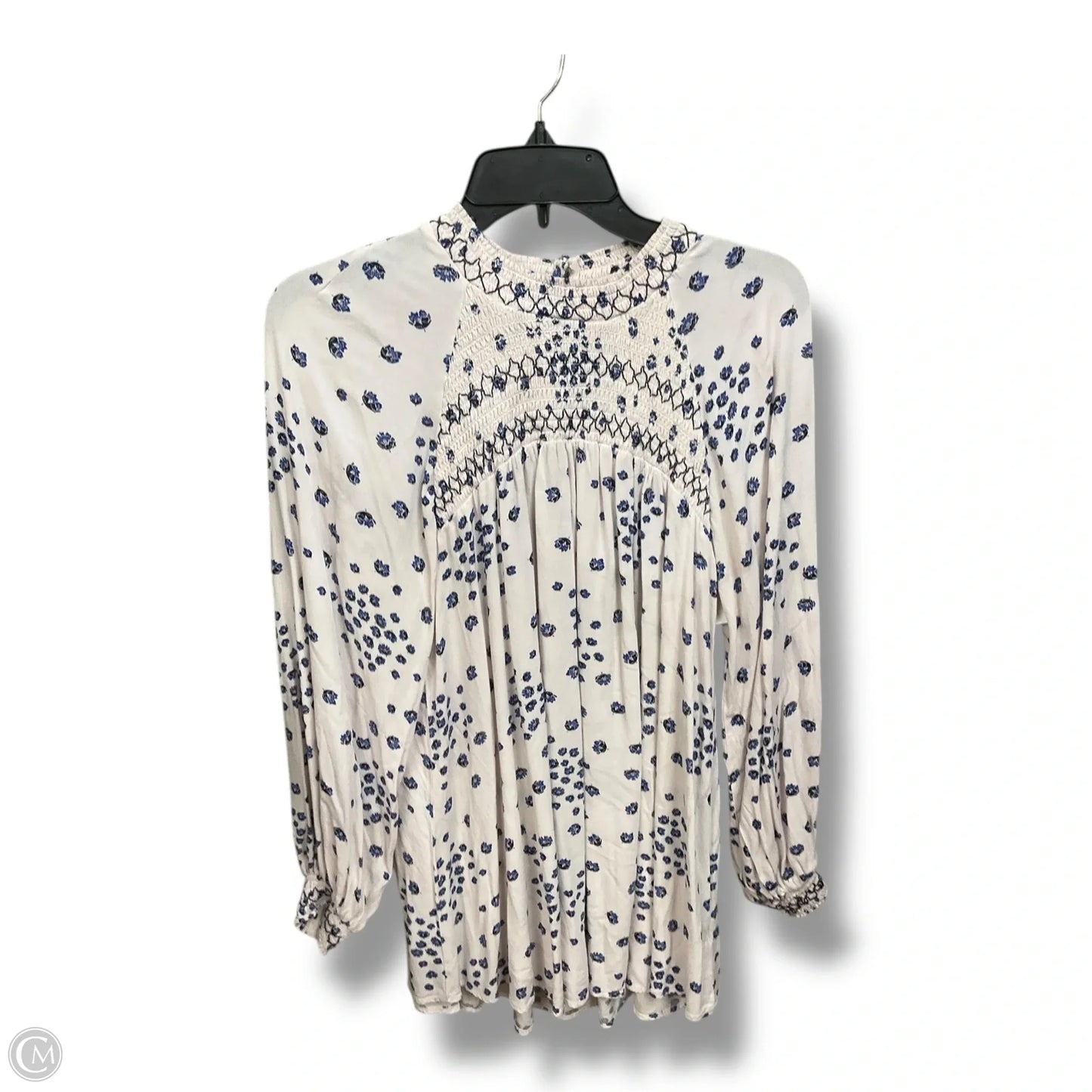 Tunic Long Sleeve By Free People In Floral Print, Size: L