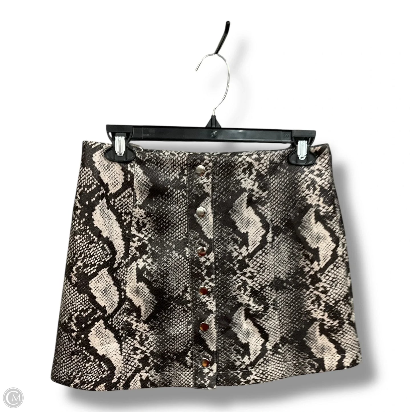 Skirt Mini & Short By Urban Outfitters In Snakeskin Print, Size: S