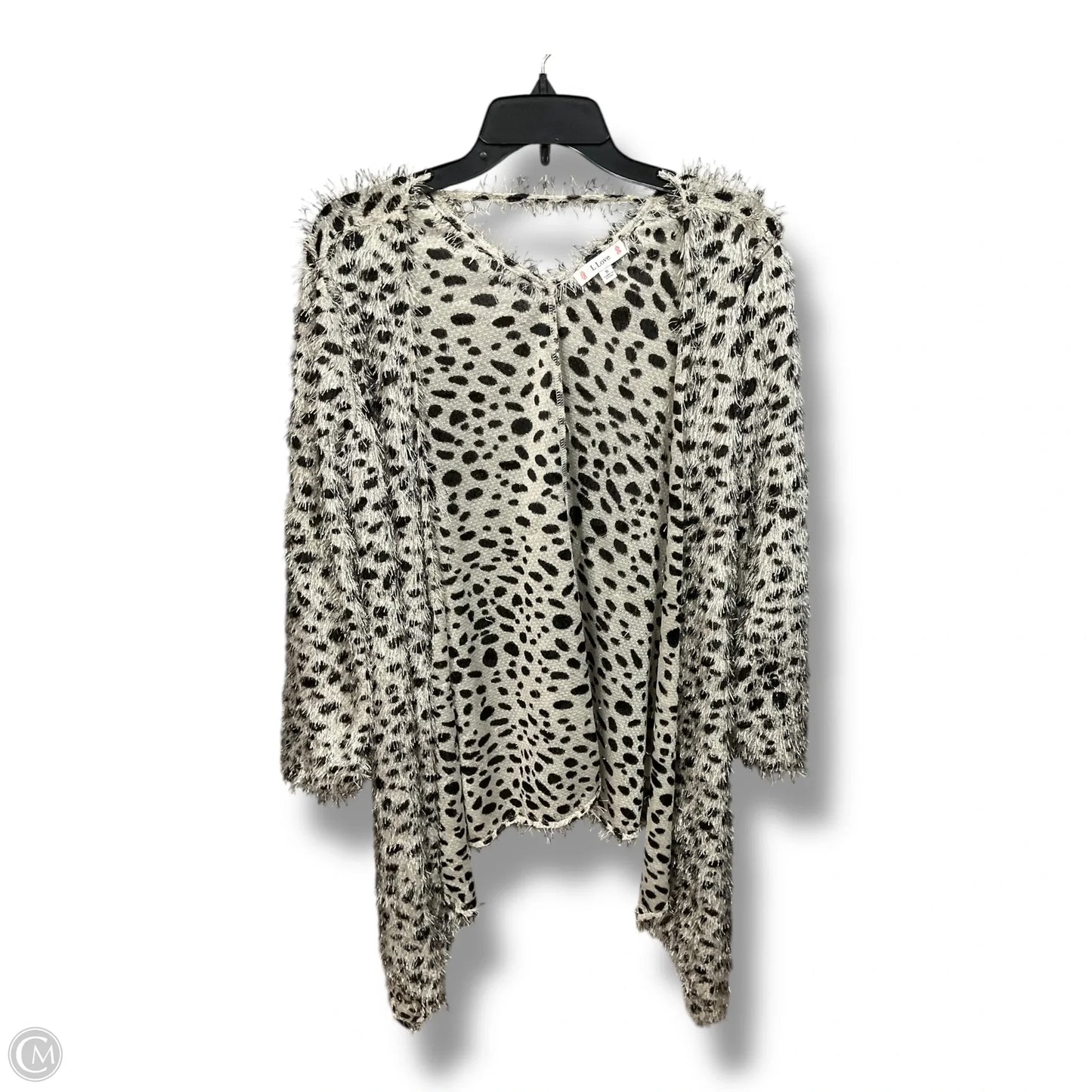 Cardigan By L Love In Animal Print, Size: S