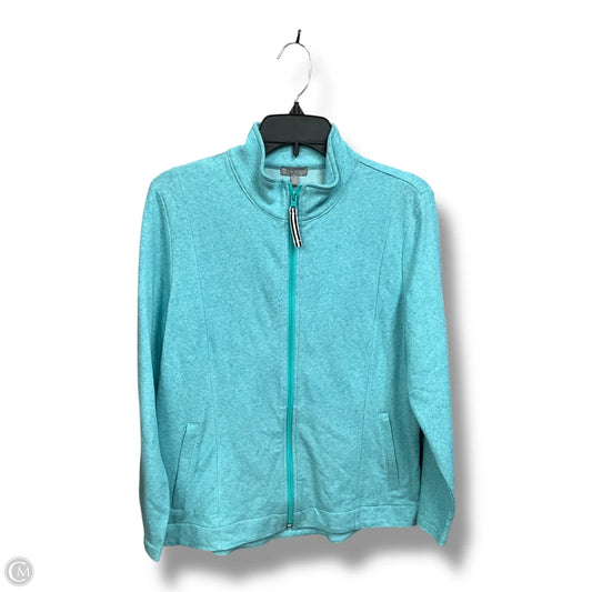 Athletic Jacket By Talbots In Aqua, Size: Lp