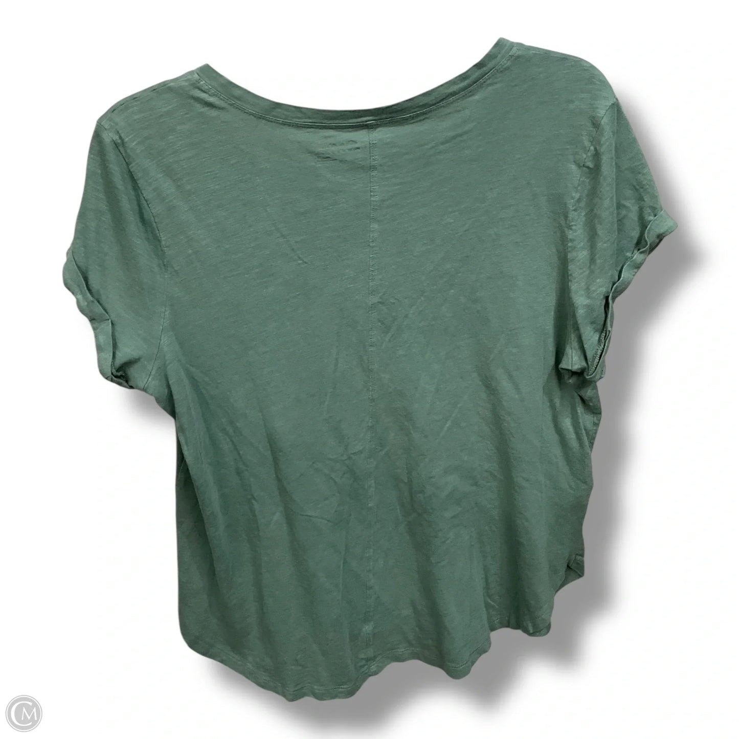 Top Short Sleeve By Eddie Bauer In Green, Size: M